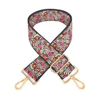 Fashion Favorite Bag Strap / Tas Riem | Pink - Brown Bloom