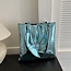 Fashion Favorite Metallic Shopper - Blauw | 38 x 36,5 cm | Schoudertas | PU Leer