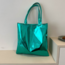 Fashion Favorite Metallic Shopper - Groen | 38 x 36,5 cm | Schoudertas | PU Leer