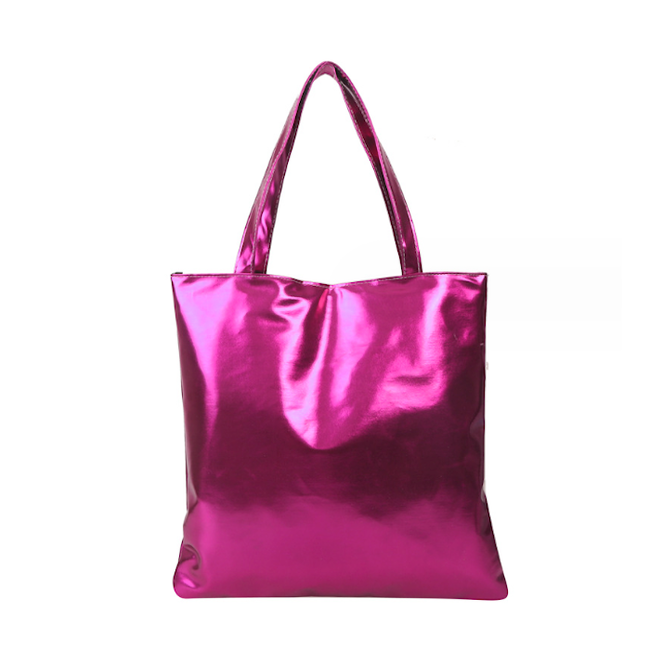 Fashion Favorite Metallic Shopper - Roze | 38 x 36,5 cm | Schoudertas | PU Leer