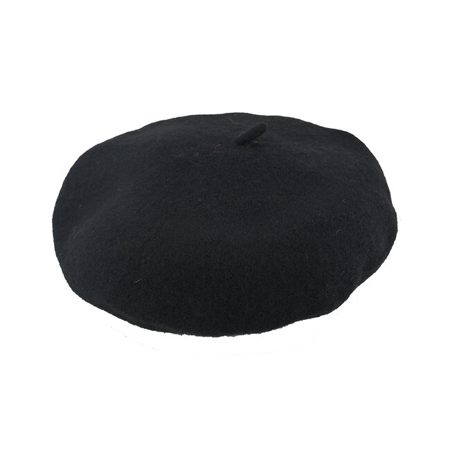 Fashion Favorite Franse Baret - Zwart | Polyacryl | One Size