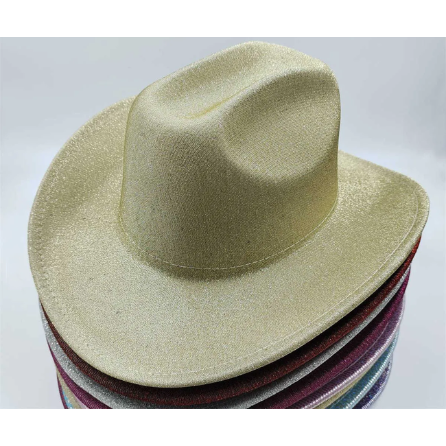 Cowboy Hoed - Metallic Goud | Verstelbaar | 56 - 58 cm