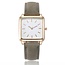 Fashion Favorite Vesper Square Horloge | Grijs / Wit | Vierkant | Kunstleer | Ø 30 mm