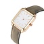 Fashion Favorite Vesper Square Horloge | Grijs / Wit | Vierkant | Kunstleer | Ø 30 mm