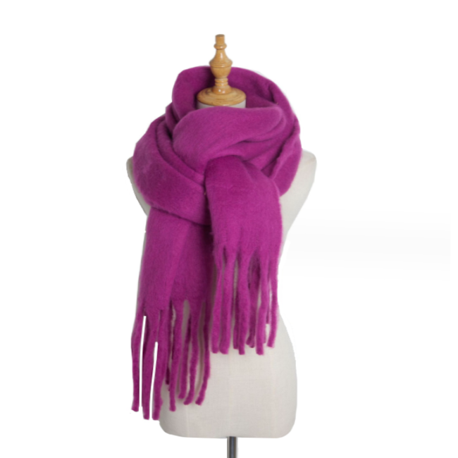 Winter Sjaal - Paars | Polyester | 190 x 45 cm