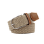 Fashion Favorite Gevlochten Riem - Taupe |  95-105 cm Stretch | Canvas/Polyester | Fashion Favorite