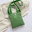 Fashion Favorite Mini Schoudertas - Corduroy Groen | Ribfluweel | 20,5 x 19 x 0.5 cm