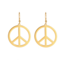 Hippie Oorbellen - Goudkleurig | Retro/Carnaval | Stainless Steel