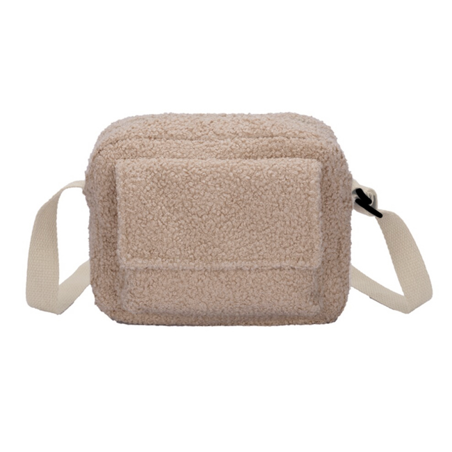 Fashion Favorite Teddy Tasje - Beige | 19 x 8 x 15 cm | Polyester / Acryl