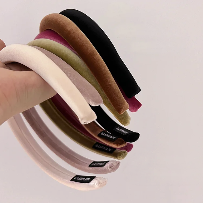 Velvet Haarband - Bruin | Fluweel / Polyester