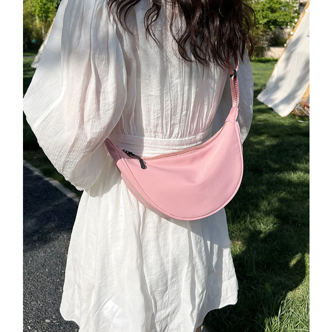 Schoudertas - Roze | 32 x 17 x 8 cm | Nylon/Polyester