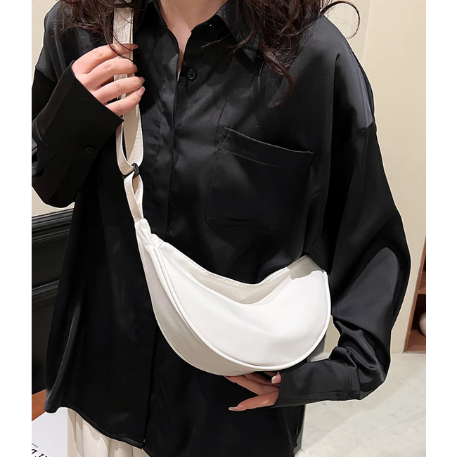 Schoudertas - Creme | 32 x 17 x 8 cm | Nylon/Polyester