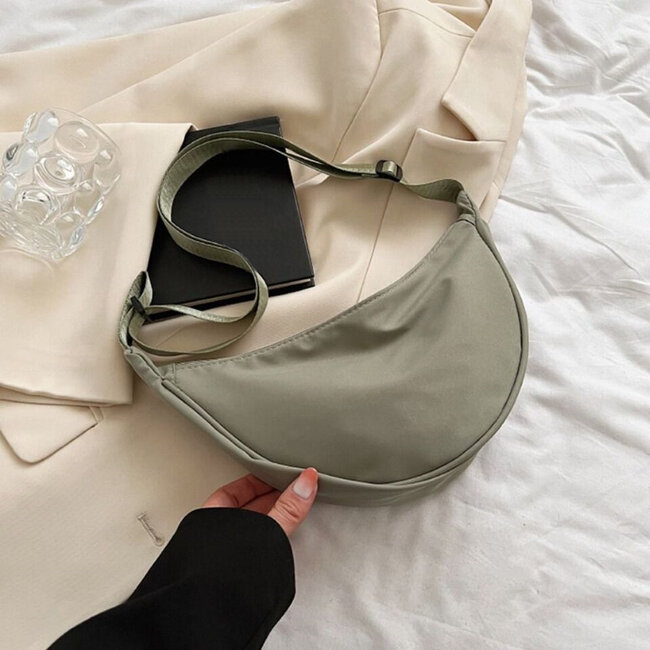 Schoudertas - Groen | 32 x 17 x 8 cm | Nylon/Polyester