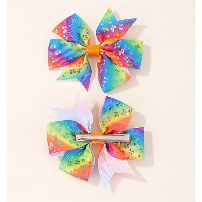 Haarstrik - Carnaval Star | Set van 2 stuks | Clipsluiting