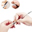 Fashion Favorite Nagelriem Verzorging - Set 4 Stuks | RVS | Bokkepootje / Cuticle Pusher