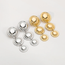 Fashion Favorite Three Balls Oorbellen - Goudkleurig | 8 x 3 cm | Bijoux