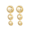 Fashion Favorite Three Balls Oorbellen - Goudkleurig | 8 x 3 cm | Bijoux