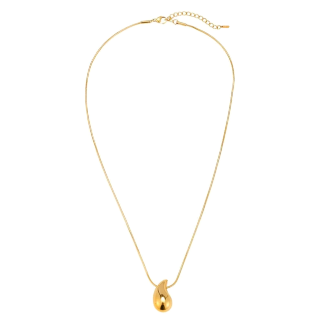 Druppel Ketting - Goudkleurig | 40 + 5 cm | Stainless Steel