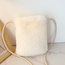 Fashion Favorite Fluffy Tasje - Milk White / Creme | 22 x 18 x 6 cm | Telefoontasje