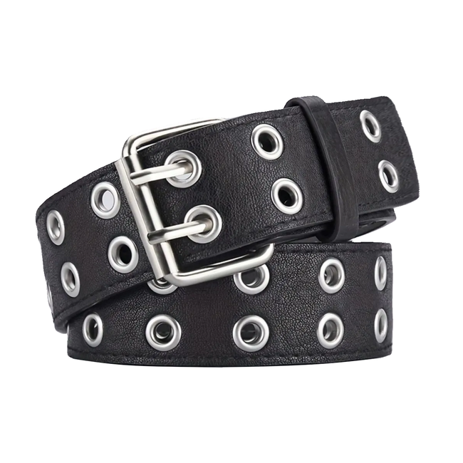 Studs Riem - Zwart | Riemmaat 90 cm | Kunstleer