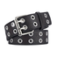Studs Riem - Zwart | Riemmaat 90 cm | Kunstleer