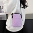 Smartphone Tasje - Lila | Nylon/Polyester | 21 x 13 x 3 cm