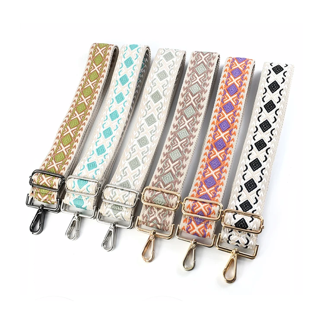 Bag Strap / Tas Riem Aztec | Oranje/Beige/Taupe | 130 x 5 cm