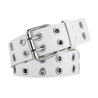 Fashion Favorite Studs Riem - Wit