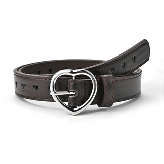 Fashion Favorite Kinder Riem - Hart Donkerbruin