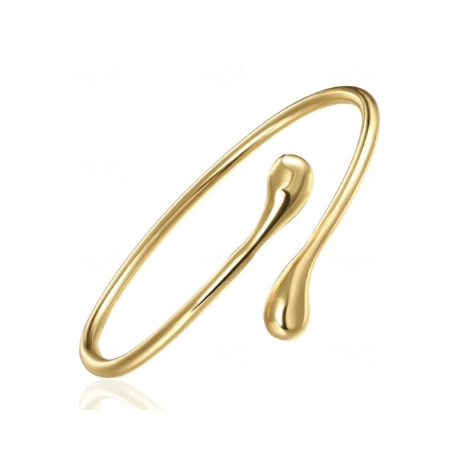 Fashion Favorite Gold Snake Armband | Bangle Goudkleurig