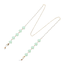 Fashion Favorite Brillenkoord - Parel/Hartje Mintgroen | Zonnebril Ketting | 68 cm