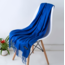 Pashmina Sjaal - Konings Blauw | Polyester | 180 x 70 cm