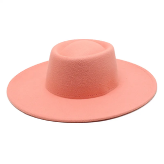 Fashion Favorite Fedora Hoed - Brim Koraal