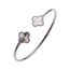 Fashion Favorite Clover Bangle - Zilverkleurig