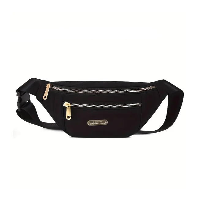 Heuptas - Zwart Oxford | Canvas / Nylon |  30 x 14 x 7 cm