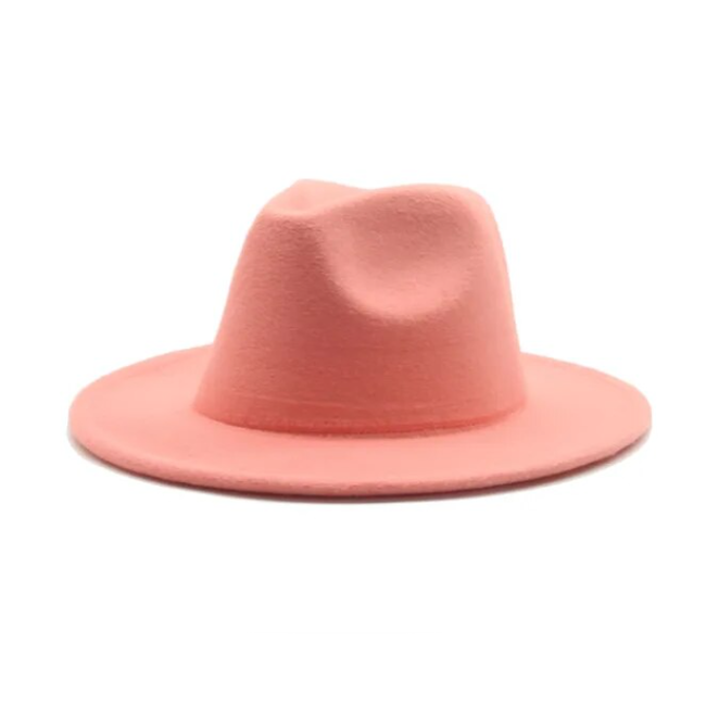 Fashion Favorite Fedora Hoed - Koraal | Verstelbaar | 56 - 58 cm