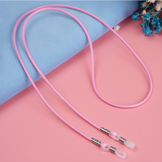 Zonnebrilkoord - Roze | Kunstleder | 66 cm