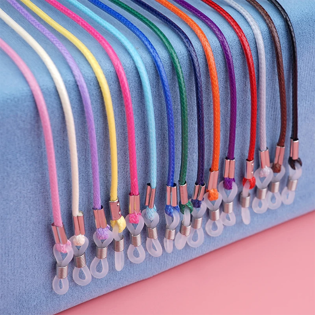 Zonnebrilkoord - Fuchsia | Kunstleder | 66 cm