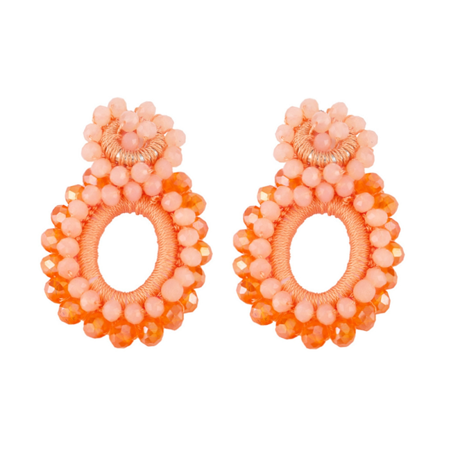 Fashion Favorite Summer Beads Oorbellen - Oranje | 5,4 x 3,5 cm