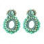 Fashion Favorite Summer Beads Oorbellen - Groen | 5,4 x 3,5 cm