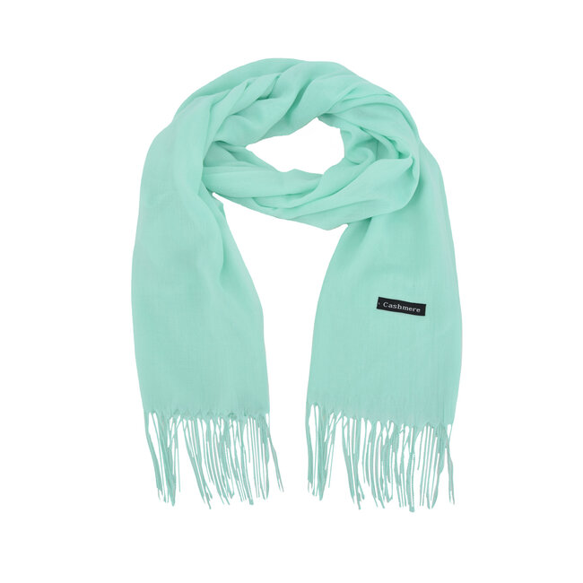 Pashmina Sjaal - Mintgroen | Polyester | 180 x 70 cm
