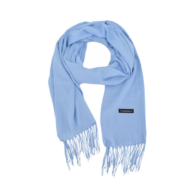 Fashion Favorite Pashmina Sjaal - Baby Blauw | Cashmere/Viscose | 180 x 70 cm