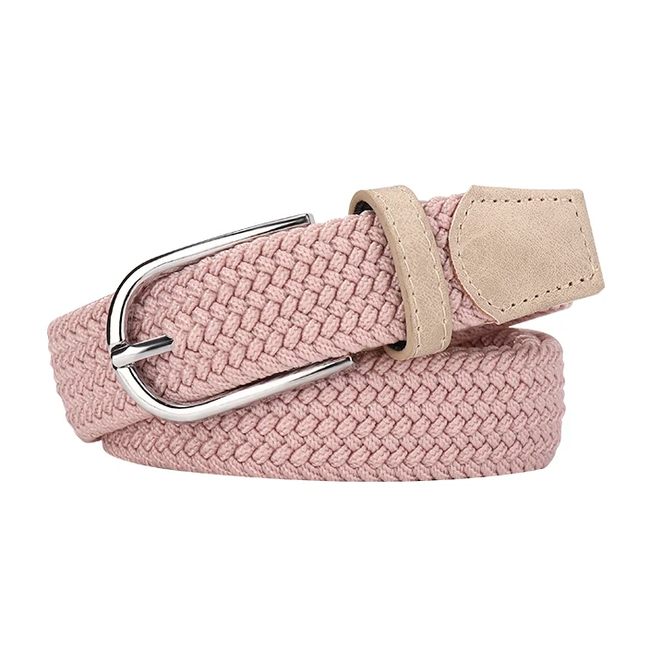 Fashion Favorite Fashion Gevlochten Riem - Roze | 85 - 100 cm | Stretch / Polyester