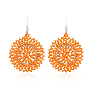 Fashion Favorite Carise Circle Oorbellen - Oranje