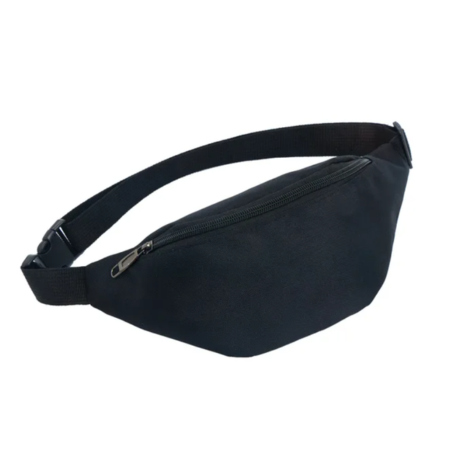 Uni Heuptas - Zwart | Canvas / Nylon |  30 x 14 x 7 cm