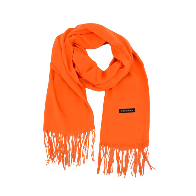 Fashion Favorite Pashmina Sjaal - Oranje | Cashmere/Viscose | 180 x 70 cm