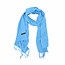 Pashmina Sjaal - Blauw | Polyester | 180 x 70 cm