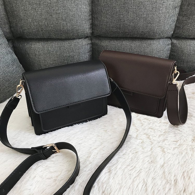 Luxe Schoudertas - Bruin | Hoogwaardig Kunstleder | 19 x 15 x 9 cm