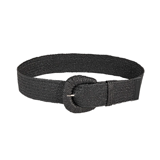 Olivia Gevlochten Riem - Zwart | Rotan | 95 cm