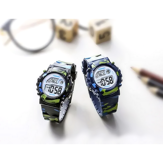 Digitaal Kinderhorloge - Army Zwart | PVC Kunststof | 38 mm